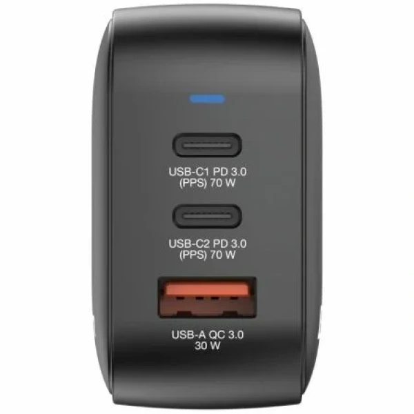 Cargador de Pared Universal GaN para Viaje Verbatim Mini GaN Wall Charger/ 2xUSB Tipo-C/ 1xUSB/ 70W - Imagen 3