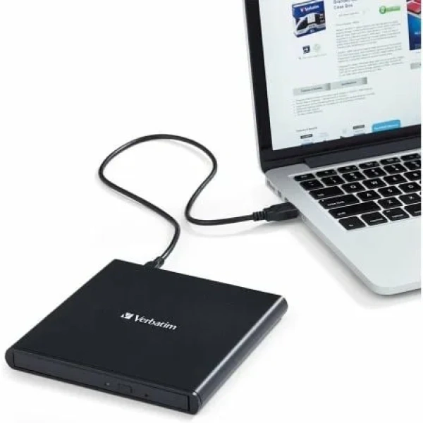 Grabadora Externa CD/DVD Verbatim Slimline 98938 - Imagen 3
