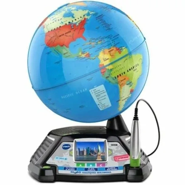 Globo Terráqueo VTech Globo Interactivo Multimedia/ Pantalla LCD - Imagen 2