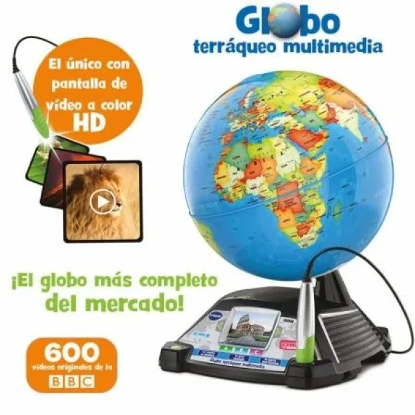 Globo Terráqueo VTech Globo Interactivo Multimedia/ Pantalla LCD - Imagen 3