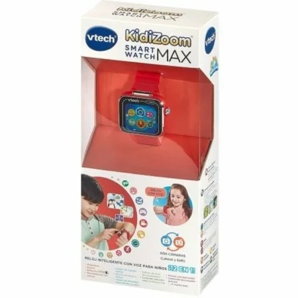 Smartwatch VTech Kidizoom Smartwatch Max/ Notificaciones/ Rojo - Imagen 3
