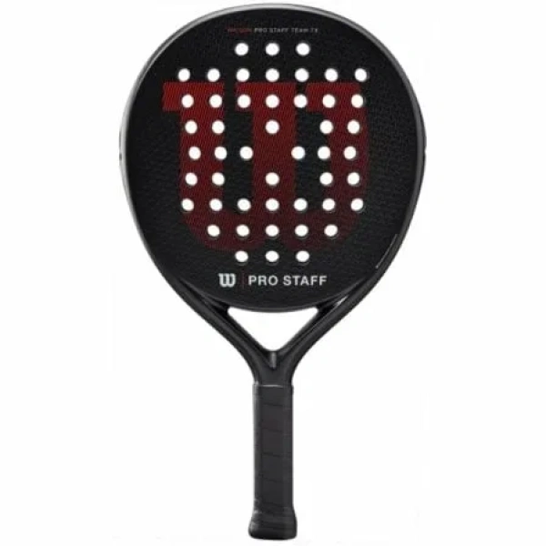 Pala de Pádel Wilson Pro Staff Team TX V2/ Negra y Roja