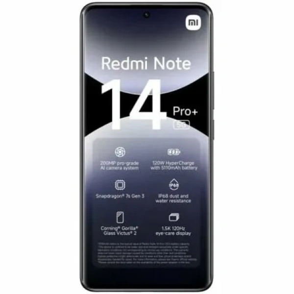 Smartphone Xiaomi Redmi Note 14 Pro+ 8GB/ 256GB/ 6.67"/ 5G/ Negro - Imagen 2