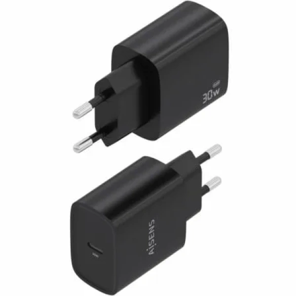 Cargador de Pared GaN Aisens A110-0951/ 1xUSB Tipo-C/ 30W/ Negro - Imagen 3