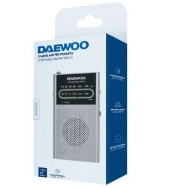 Radio Portátil Daewoo DW1027/ Plata - Imagen 2