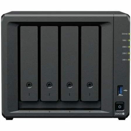 NAS Synology Diskstation DS425+/ 4 Bahías 3.5"- 2.5"/ 2GB DDR4/ Formato Torre