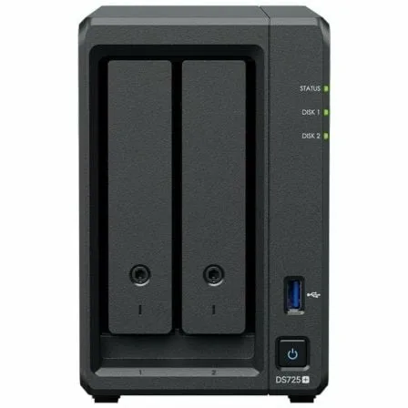 NAS Synology Diskstation DS725+/ 2 Bahías 3.5"- 2.5"/ 4GB DDR4/ Formato Torre