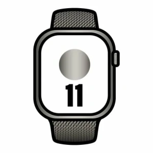 Apple Watch Series 11/ GPS/ Cellular/ 46mm/ Titanio Natural/ Correa Milanese Natural M/L