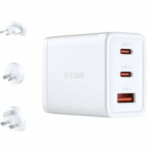 Cargador de Pared GaN D-Link DCP-651/ 2xUSB Tipo-C/ 1xUSB/ 65W
