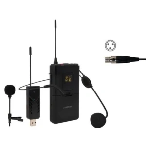 Micrófono de cabeza y solapa UHF Fonestar WI-MIC