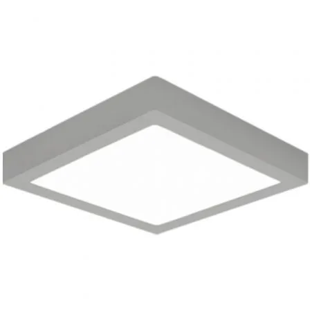 Downlight Iglux SUP-102413-FS/ Cuadrado/ Ø170x170x35mm/ Potencia 13W/ 1020 Lúmenes/ 3000ºK/ Plata