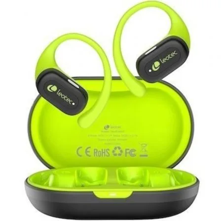 Auriculares Deportivos Bluetooth Leotec Open Air Zenith Sport con estuche de carga/ Autonomía 6.5h/ Lima - Imagen 2