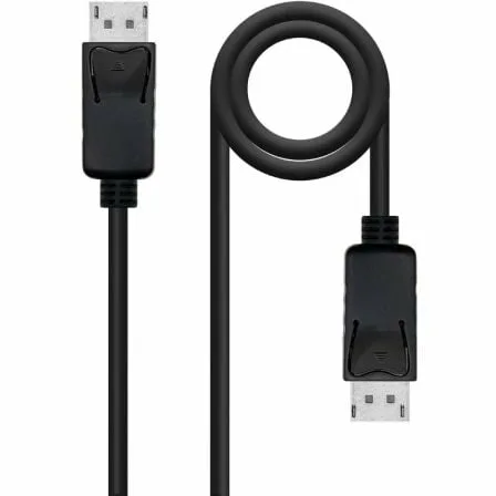 Cable DisplayPort 1.4 8K Nanocable 10.15.2803/ DisplayPort Macho - DisplayPort Macho/ 3m/ Certificado/ Negro