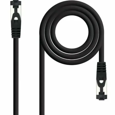 Cable de Red RJ45 SSTP Nanocable 10.20.2000-L30-BK Cat.8.1/ 30cm/ Negro