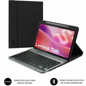 Funda con Teclado Subblim Shock Case Lenovo Tab 10.1" 2025/ Negra