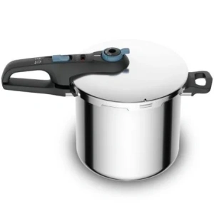 Olla a Presión Tefal Secure Trendy P2584401/ Ø25cm/ 8L/ Acero Inoxidable/ Apta para Inducción