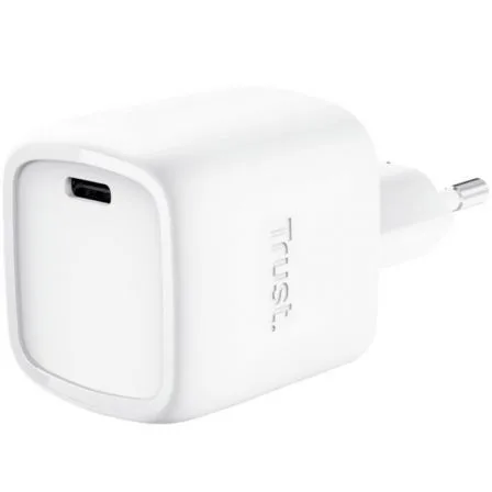 Cargador de Pared GaN Trust Maxo 30W/ 1xUSB Tipo-C/ 30W