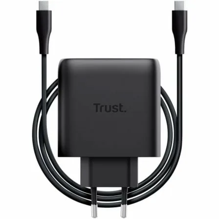 Cargador de Pared GaN Trust Maxo 65W/ 1xUSB Tipo-C/ Incluye Cable USB Tipo-C/ 65W