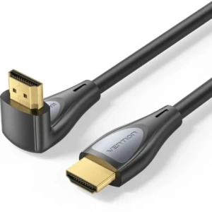 Cable HDMI 2.0 4K Acodado Vention ALQBF/ HDMI Macho - HDMI Macho/ 1m/ Negro