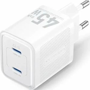 Cargador de Pared GaN Vention FEFW0-EU/ 2xUSB Tipo-C/ 45W