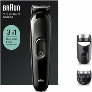 Afeitadora Braun All in One 3 en 1 Style Kit Series 3/ con batería/ 2 Accesorios