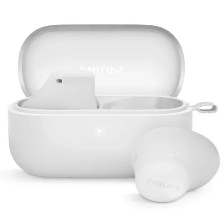 Auriculares Bluetooth Philips TAT2149 con estuche de carga/ Autonomía 6h/ Blancos - Imagen 2
