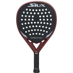 Pala de Pádel Siux Diablo Elite 4/ Negro y Rojo