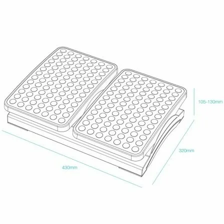 Reposapiés Ajustable/ Inclinable TooQ TQFR0604-B/ 430 x 320 x 105-130 mm - Imagen 3