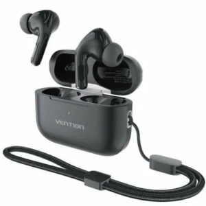 Auriculares Bluetooth Vention Echo Lite E11 Plus con estuche de carga/ Autonomía 30h/ Negros