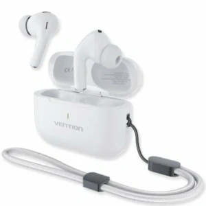 Auriculares Bluetooth Vention Echo Lite E11 Plus con estuche de carga/ Autonomía 30h/ Blancos
