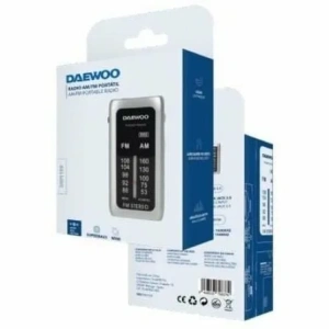 Radio Portátil Daewoo DW1129/ Plata