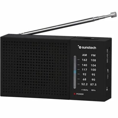 Radio Portátil Sunstech RPS412/ Negra