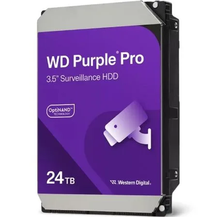 Disco Duro Western Digital WD Purple Pro Surveillance 24TB/ 3.5"/ SATA III/ 512MB