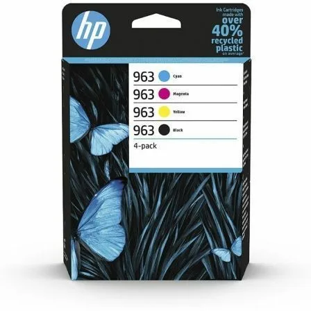 Cartucho de Tinta Original HP nº963 Multipack/ Cian/ Magenta/ Amarillo/ Negro - Imagen 3