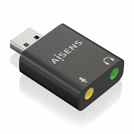 Tarjeta de Sonido Aisens A106-0768/ USB Macho - 2x Jack 3.5 Hembra - Imagen 6