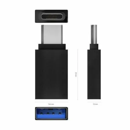 Adaptador USB 3.2 Aisens A108-0717/ USB Hembra - USB Tipo-C Macho/ Negro - Imagen 9