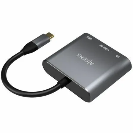 Conversor Aisens A109-0669/ USB Tipo-C Macho/ HDMI Hembra - USB Hembra - USB Tipo-C Hembra/ 15cm/ Gris - Imagen 8