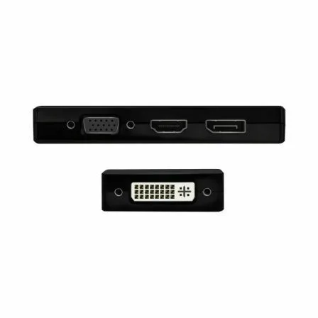Conversor USB Tipo-C Aisens A109-0679/ HDMI Hembra - VGA Hembra - DVI Hembra - DisplayPort Hembra/ 15cm/ Negro - Imagen 9
