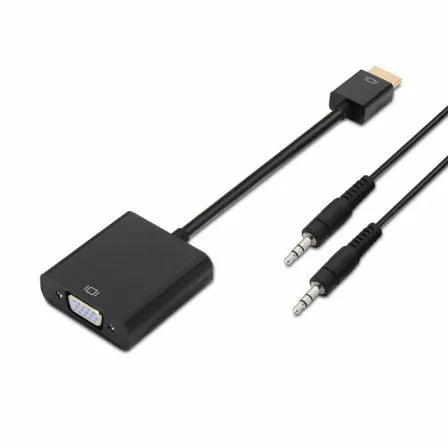 Conversor Aisens A122-0126/ HDMI Macho - VGA Hembra/ Jack 3.5 Hembra/ 10cm/ Negro - Imagen 3