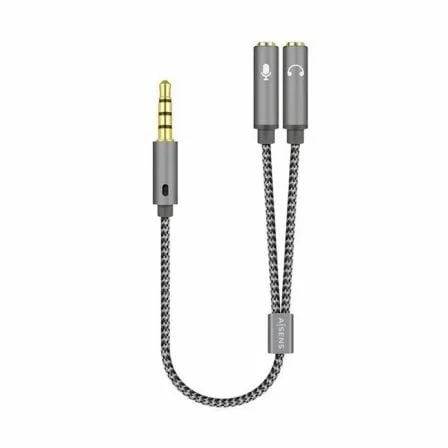 Cable Estéreo Aisens A128-0415/ Jack 3.5 Macho - 2x Jack 3.5 Hembra/ 25cm/ Gris - Imagen 5
