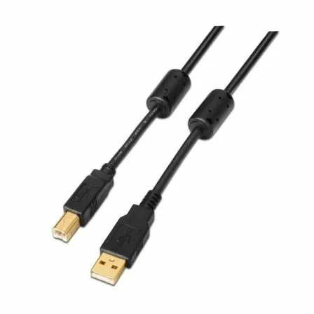 Cable USB 2.0 Impresora Aisens A101-0009/ USB Tipo-B Macho - USB Macho/ 2m/ Negro - Imagen 5