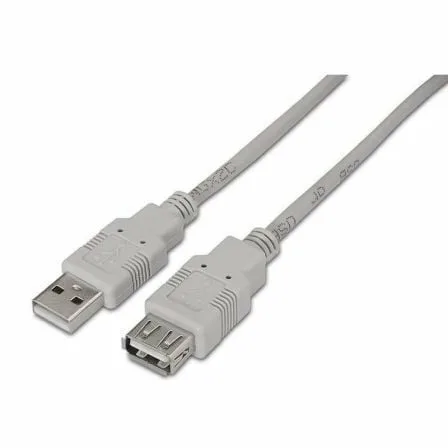 Cable Alargador USB 2.0 Aisens A101-0014/ USB Macho - USB Hembra/ Hasta 2.5W/ 60Mbps/ 3m/ Beige - Imagen 5