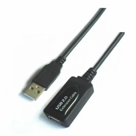 Cable Alargador USB 2.0 Aisens A101-0020/ USB Macho - USB Hembra/ Hasta 2.5W/ 60Mbps/ 15m/ Negro - Imagen 5
