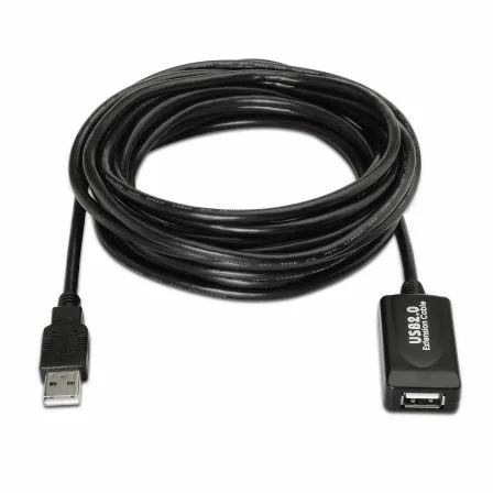 Cable Alargador USB 2.0 Aisens A101-0020/ USB Macho - USB Hembra/ Hasta 2.5W/ 60Mbps/ 15m/ Negro - Imagen 6