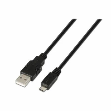 Cable USB 2.0 Aisens A101-0028/ USB Macho - MicroUSB Macho/ Hasta 2.5W/ 60Mbps/ 1.8m/ Negro - Imagen 7