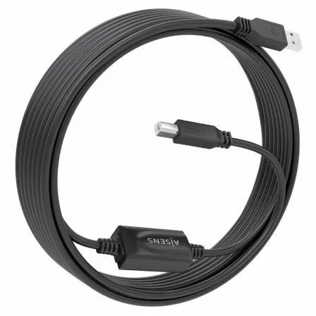 Cable Alargador USB 2.0 con Amplificador Aisens A101-0881/ USB Macho - USB Tipo-B Macho/ 10m/ Negro - Imagen 6