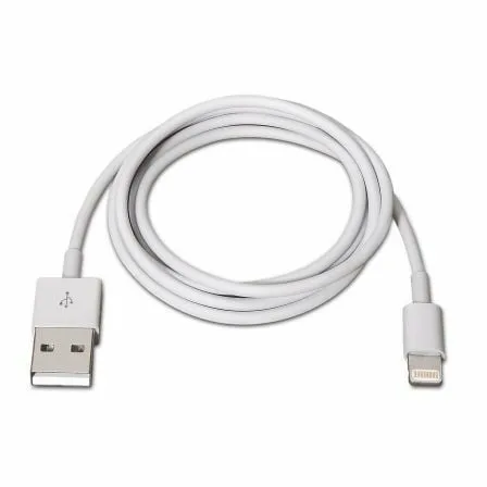 Cable USB 2.0 Lightning Aisens A102-0036/ USB Macho - Lightning Macho/ 2m/ Blanco - Imagen 6