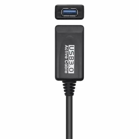 Cable Alargador USB 3.0 con Amplificador Aisens A105-0525/ USB Macho - USB Hembra/ Hasta 9W/ 625Mbps/ 5m/ Negro - Imagen 8