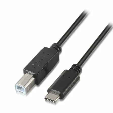 Cable USB 2.0 Impresora Aisens A107-0053/ USB Tipo-C Macho - USB Tipo-B Macho/ 480Mbps/ 1m/ Negro - Imagen 7