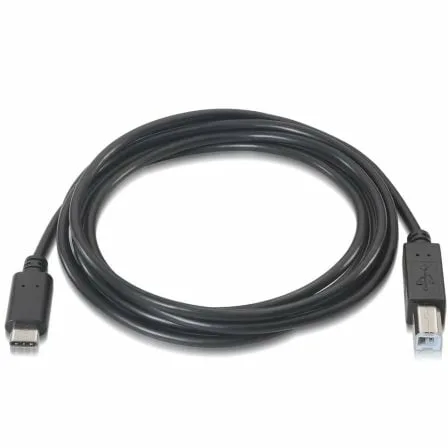 Cable USB 2.0 Impresora Aisens A107-0053/ USB Tipo-C Macho - USB Tipo-B Macho/ 480Mbps/ 1m/ Negro - Imagen 8
